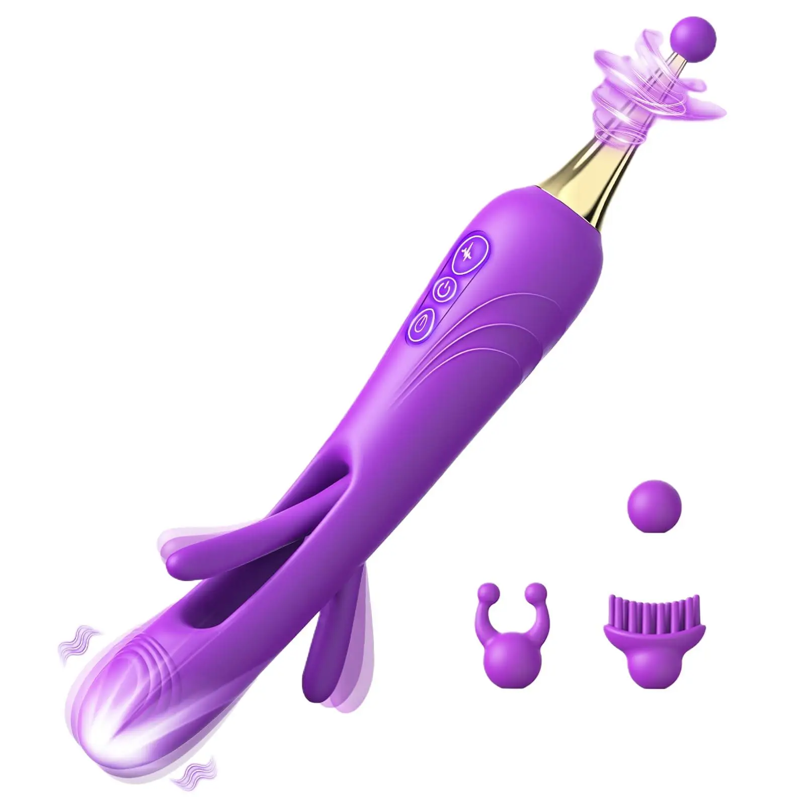 

G Spot Clit Vibrator Sex Toys - Flapping Vibrator Dildo with 7 Vibration & 10 Flapping Modes Clitoral Stimulator Toy, Recha