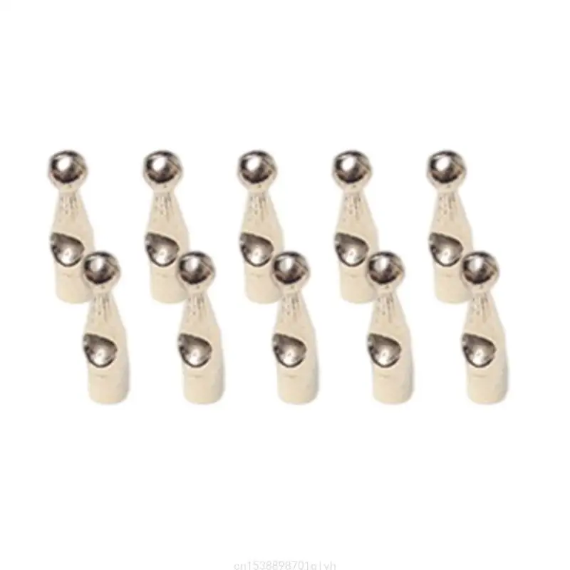 Pack Of 10 Professional Umbrella Tail Beads Metal For 4mm Umbrella Assembly 85AC