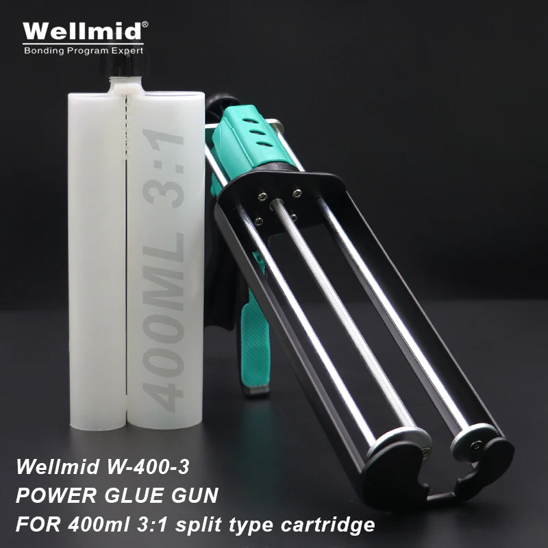 400Ml 3:1 Split Type Ab Pistola Per Colla A Cartuccia Dispenser Per Miscelazione A Doppio Tubo 3M Araldite 2K Adesivo 300Ml 150Ml Potente Pistola In M