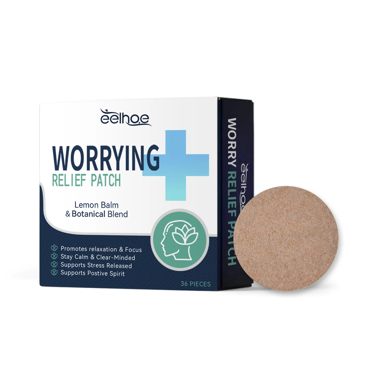 Brain Relax Patch Stress Anxious Relief Anti Headache Dizziness Neurasthenia Soothing Aid Sleep Body Relaxing Ear Acupoint Patch
