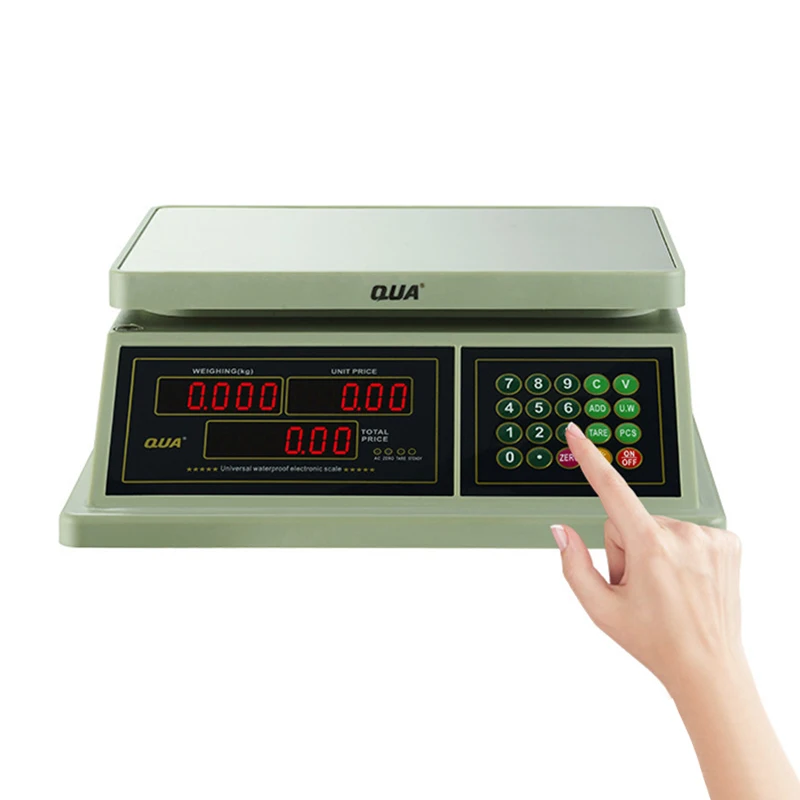 High Precision Fruit Weighing Scale Waterproof Double-sided Display Price Computing Scale For Vegetables