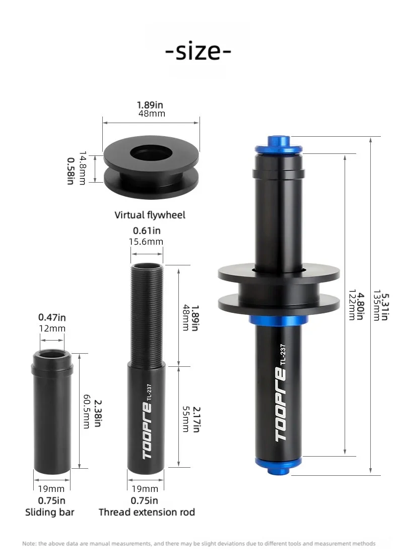 TOOPRE Fahrrad Hinten Dreieck Kette Retainer MTB Rennrad Virtuelle Freilauf Spanner Für 12mm Steckachse Quick Release universal – Detail 13