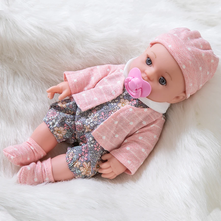 Washable Reborn Baby Doll with Detachable Clothes 6