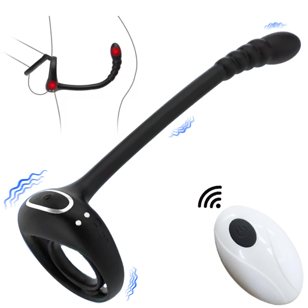 Männlich Vibrierender Cockring Taint Stimulator App Fernbedienung Anal Butt Plug Prostata-massagegerät Penis Ring Erwachsene Sex Spielzeug für Mann