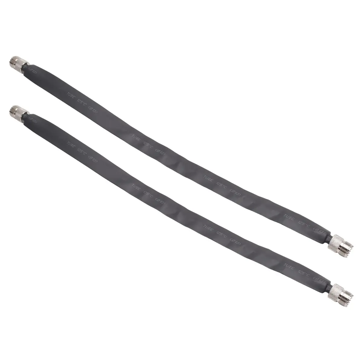 ABGN 2팩 40cm 동축 케이블 창문/문 통과형 플랫 케이블, SO239 UHF 암-암, 50옴