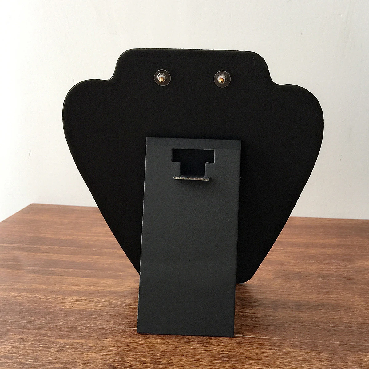 플로킹 귀걸이 목걸이 디스플레이 스탠드, 종이 목걸이 디스플레이 보드 소품, 블랙 주얼리 디스플레이, 이젤 목걸이 디스플레이 스탠드 