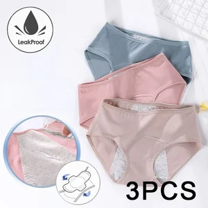 3 Pcs/lot Women's Underpants Soft Cotton Panties Girls Solid Briefs M-XXL  Striped Panty Sexy