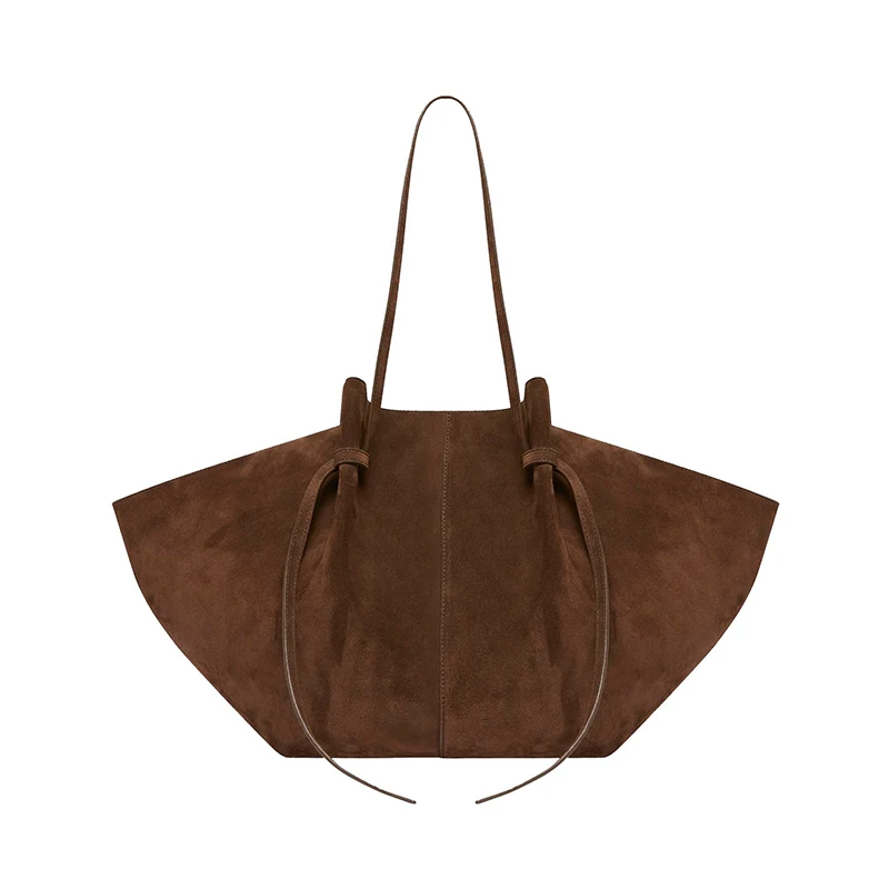 Faux Suede Sector Tote Bags For Women Luxury Designer Handbags And Purses 2024 New In Vintage Large Capacity Underarm Shoulder