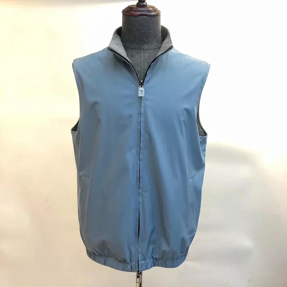 

BILLIONAIRE BLSK CPRT Vest Thin double-sided wear High Quality Technology comfort cashmere Straight men Coat European size 46-64