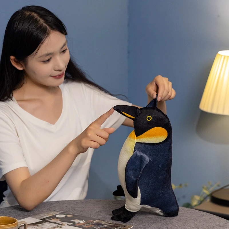 Soft Penguin Plush Stuffed Toy Cute Penguin Couple Doll Toys Plush Animals for Home Decoration for Kids Adults Birthday Gift