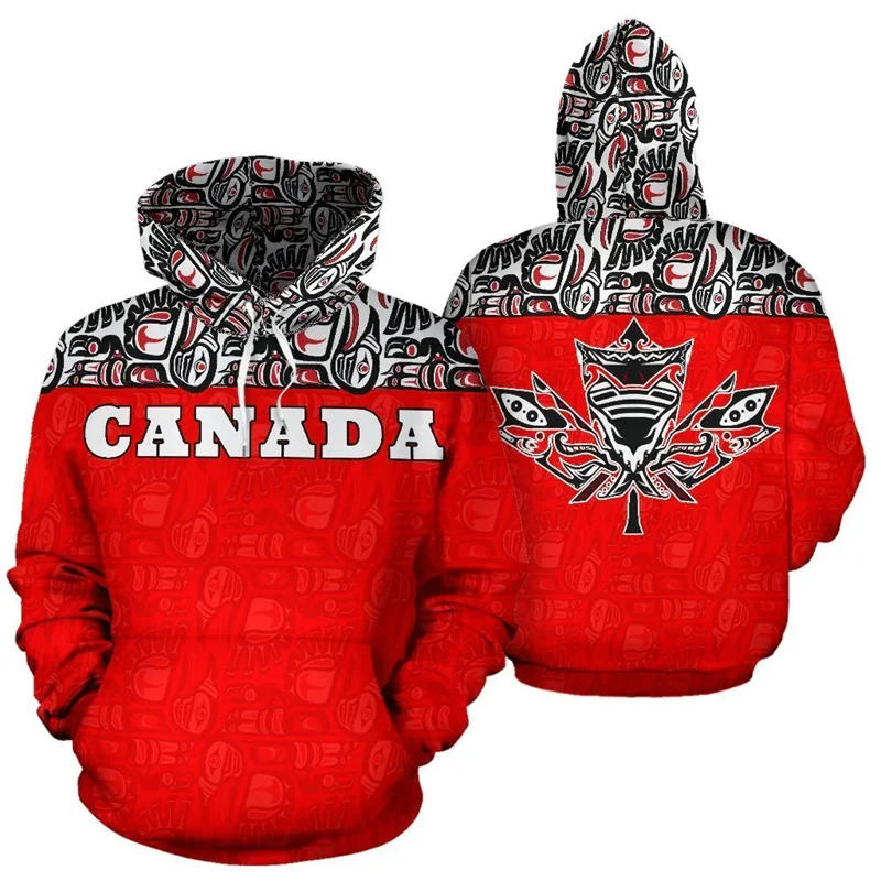 thumbnail image 1 of Sudadera con capucha con cremallera y estampado 3D de Maple Leaf Generation para hombre y mujer, estilo urbano, nueva ropa Y2k, 1 of 5