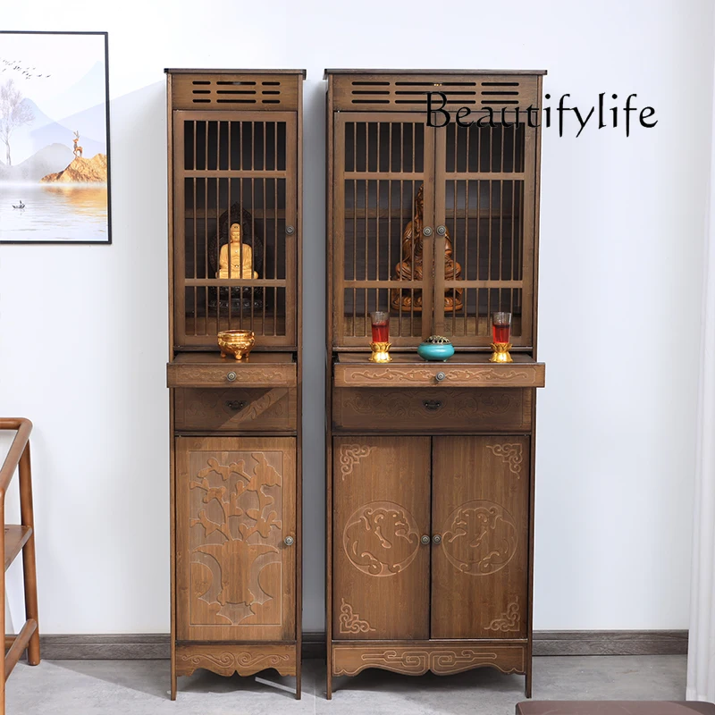 

Modern Style Home Worship Buddha Shrine New Chinese Style Altar Incense Burner Table