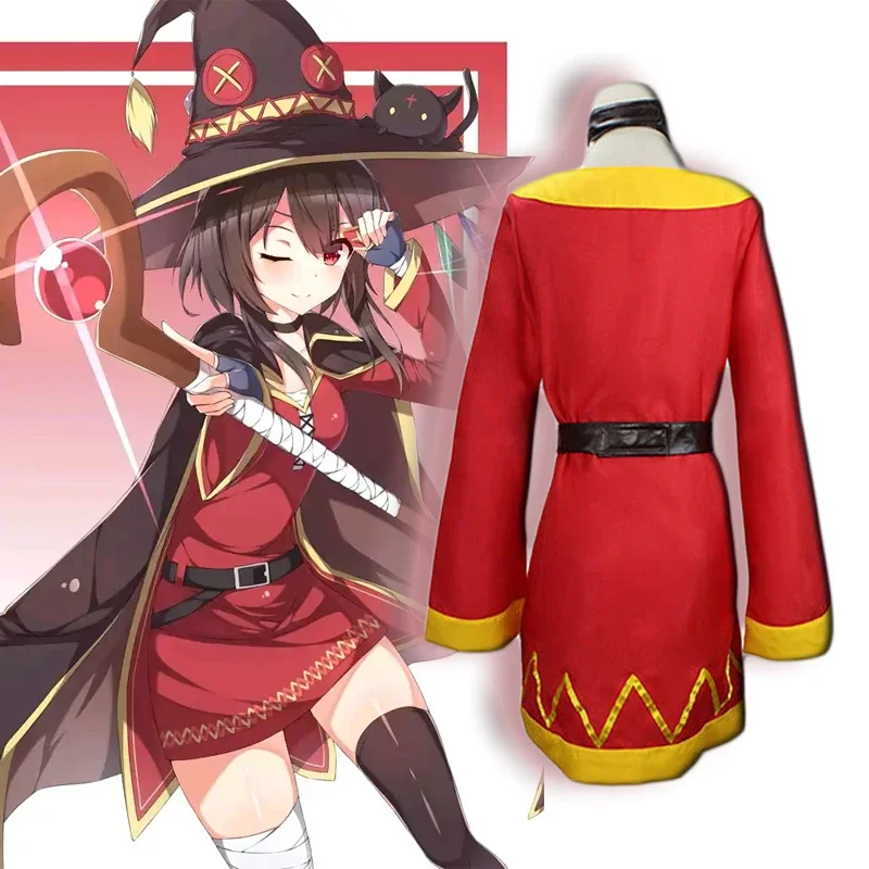 Konosuba-Inspired Megumin Cosplay Costume for Women