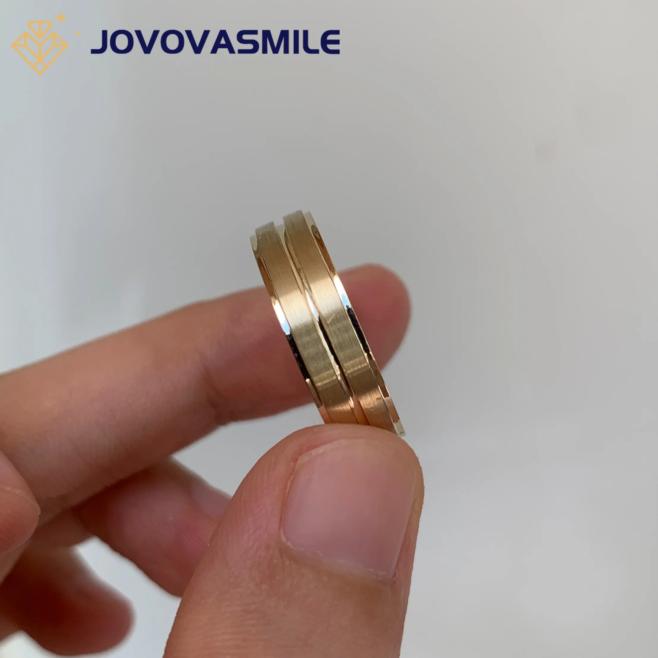 JOVOVASMILE 9K 14K 18K Yellow Gold Man Wedding Engagement Rings Bridegroom Jewelry with Certificate boutonniere and wrist corsage european and american wedding accessories imitation flower bridegroom bride skirt flower sisters
