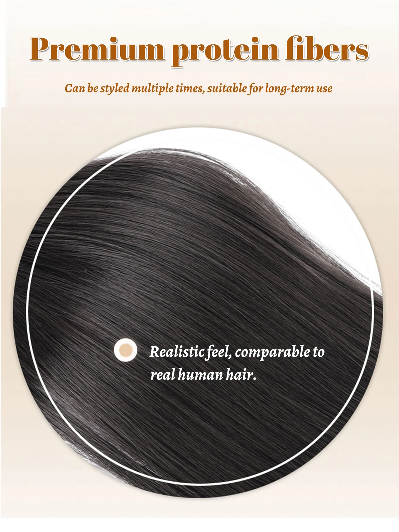 Synthetic Hair Claw Clip for Curly Bun Ponytail Extensions