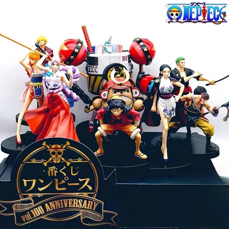 Originale Bandai Anime One Piece Ichiban Kuji Wt100 Memorial Vol.100 Anniversary Rufy Zoro Sanji Robin Nami Action Toy Model