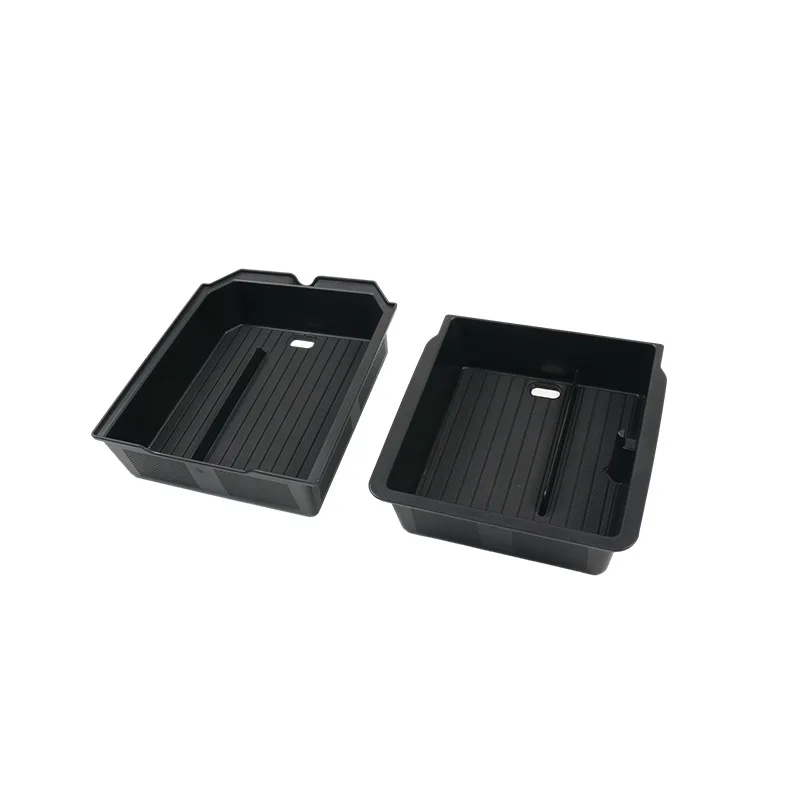 For Tesla Model Y Juniper 2025 Center Console Storage Organizer Box Tray Model 3 Highland 2024 Armrest Box Hidden Accessories