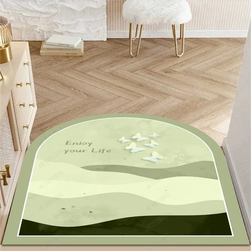 Modern Simple Entry Soft Carpet, Living Room, Sofa, Coffee Table Carpets, Nordic Study Cloakroom, Non-Slip Rug, Affordable