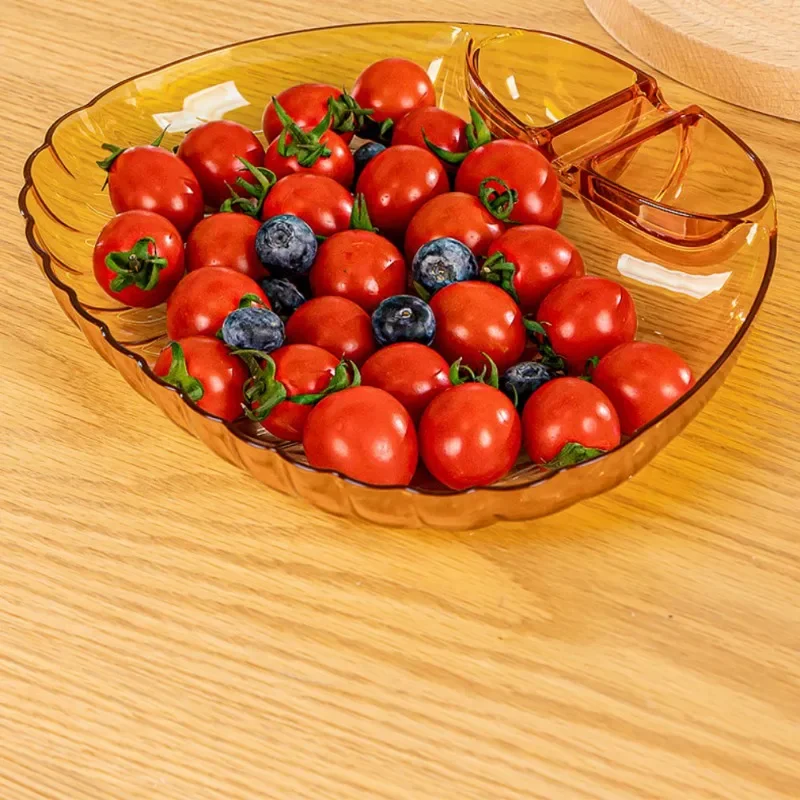 Dumpling Plate with Vinegar Plate for Household Creative Dumpling for High-value Special Divide Shell Dish Food