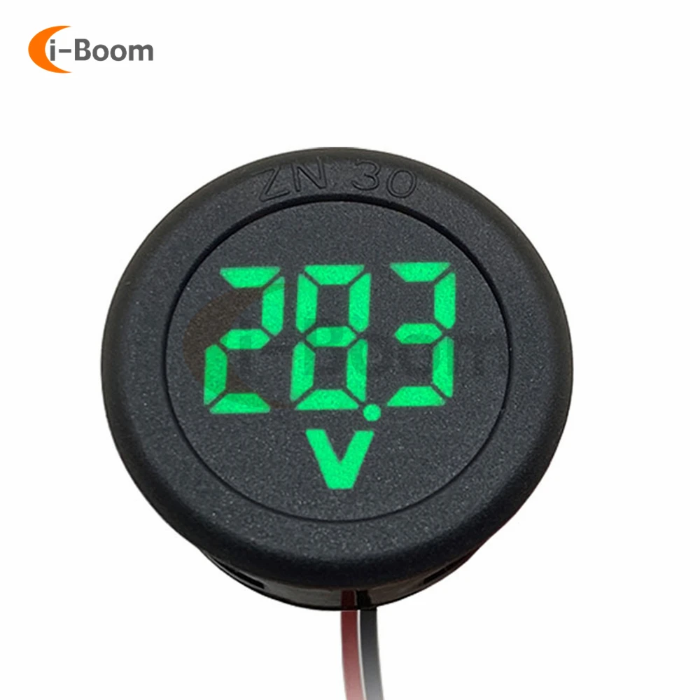 Voltmetro Digitale Impermeabile DC4-100V - Per Auto, Barche, Camion, Display LED Blu - Foto 3