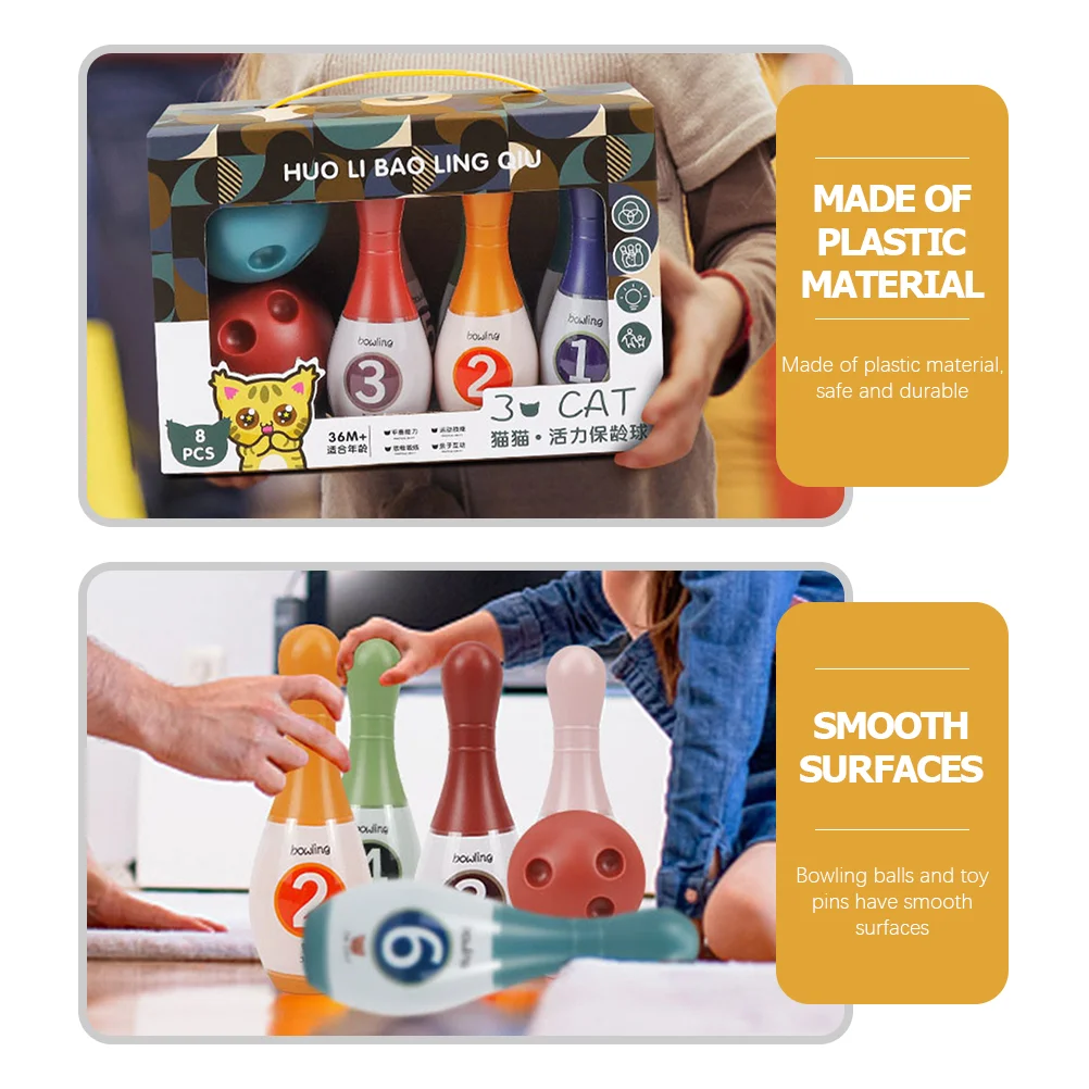 Outdoor Indoor Kids Bowling Set Game For Pin Toddler Education Toys Bowling accessories