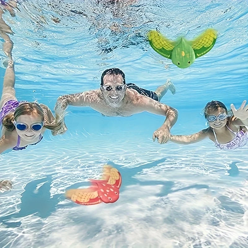 2 PCS/SET Devil Fish Bathing Diving Toys Summer Swimming Pool Beach Hot Springs Playing Toys Water Powered Floating Beach Toys