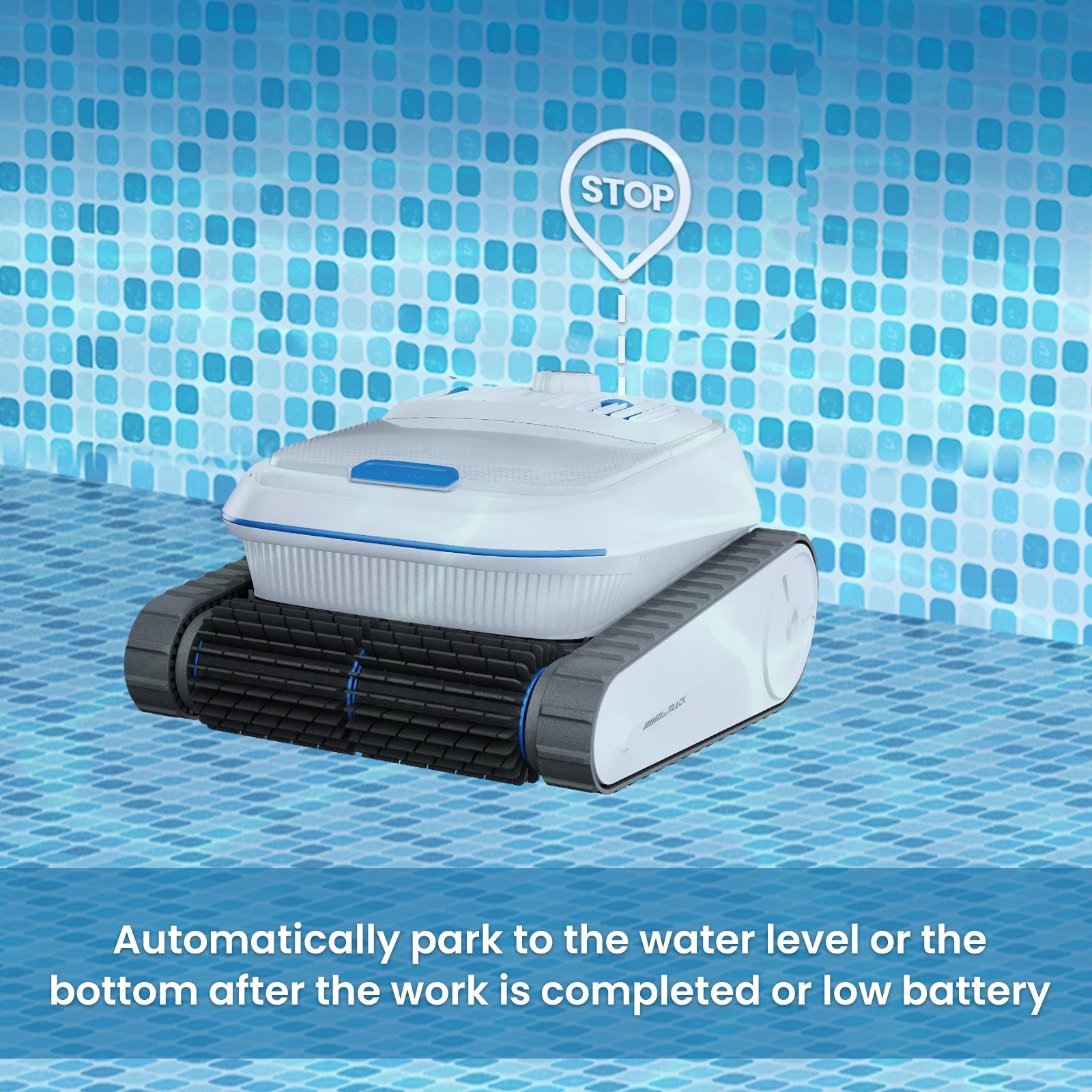 ZJZ AIRROBO PC200 앱 원격 제어 무선 수영장 청소 로봇 자동 벽 등반 로봇 수중 필터 클리너