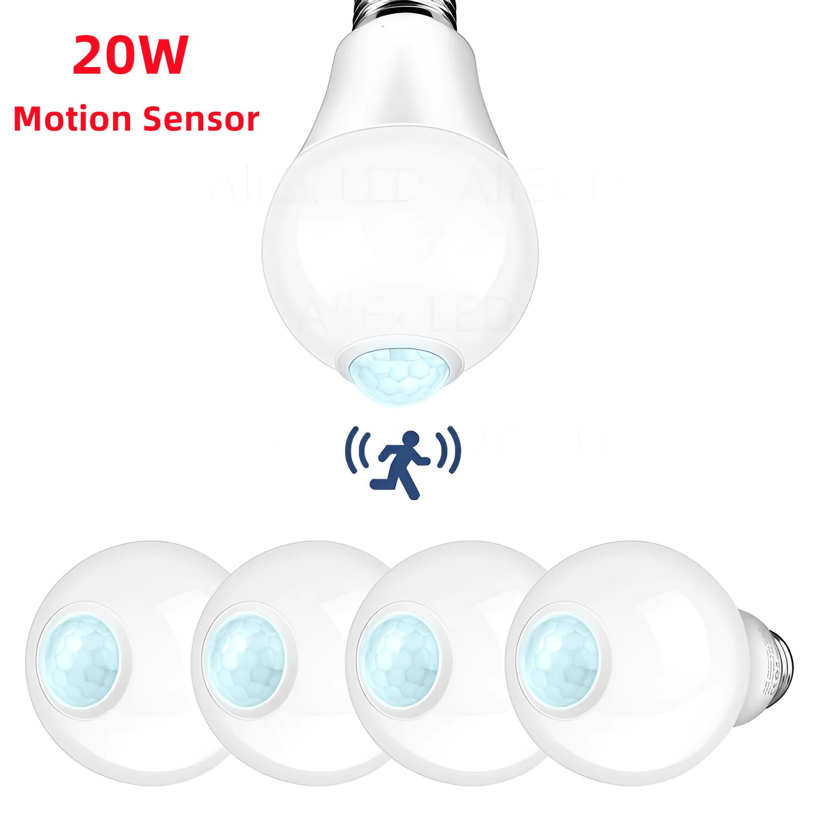 2024 NEW LED Motion Sensor Light E27 20W 18W 15W 10W LED Lamp Auto Smart Infrared Bulb Energy Saving Bombillas Home 220V 110V