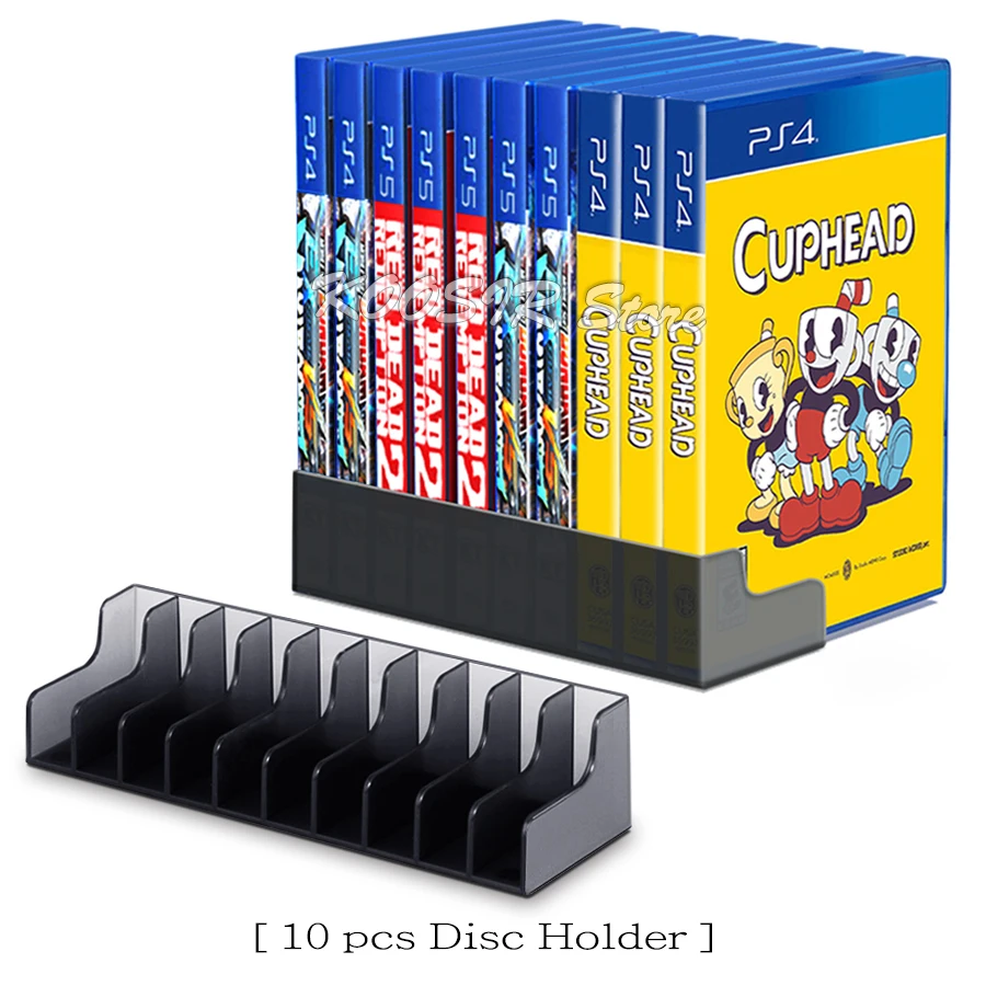 PS5 PS4 ゲームカードディスクボックスユニバーサルスタンド 10 ピース 