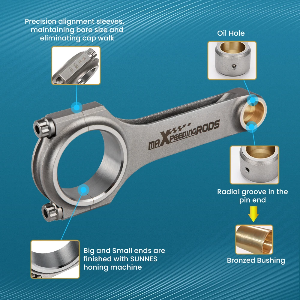 maxpeedingrods forged connecting rods for vw