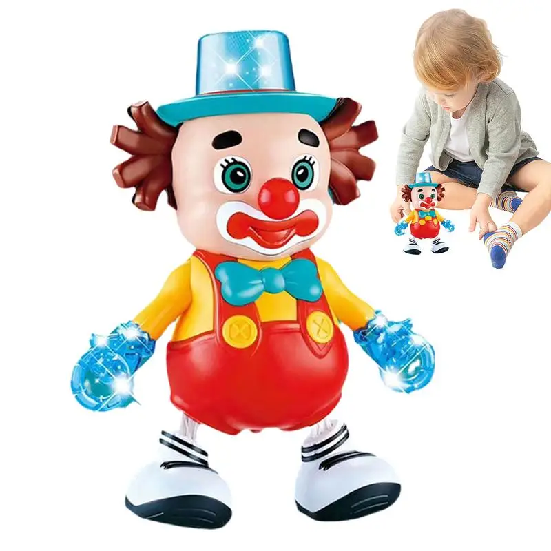 

Clown Doll Electric Dancing Clown Walking And Rocking Colorful Lights Dynamic Music Electric Dancing Clown Toy For Kids Children