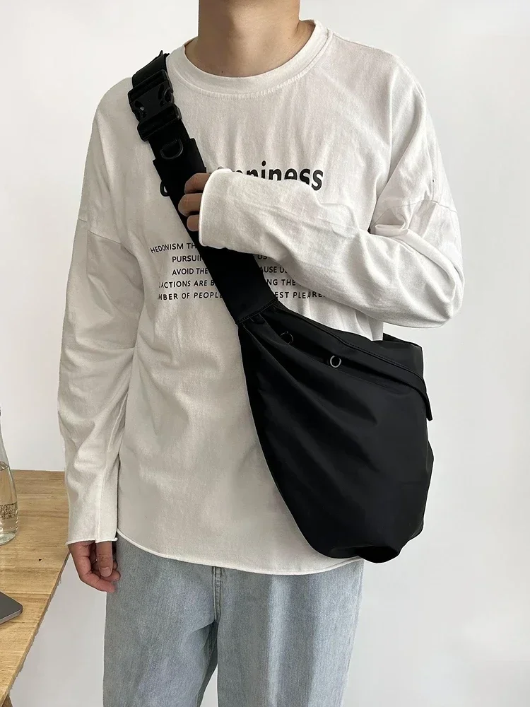 Japanese Travel Shoulder Man Bag Streetwear Style College Teens