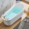 Modern Interior Free Stand Alone Acrylic Bathtub Bath Tub Bathroom Freestanding Alone Soaking Bathtubs 3