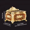 European Style Tissue Box, High-end Hotel Restaurant Napkin Extraction Box, Living Room Desktop Paper Extraction Storage Box 6