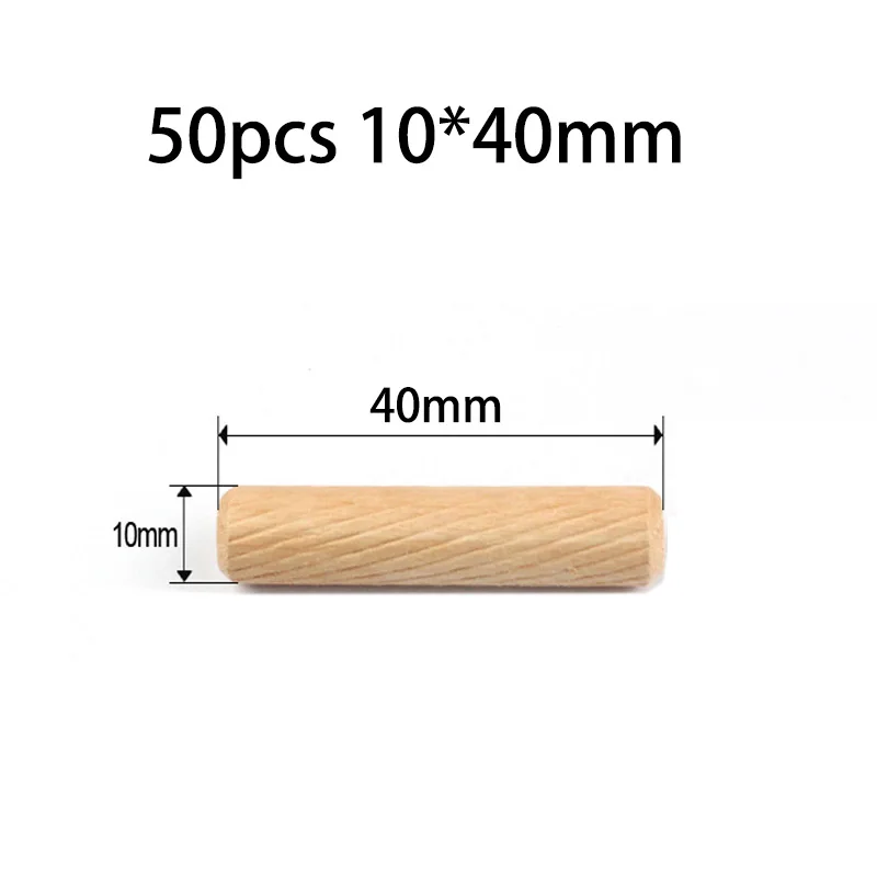 50 Stück/Packung Runde Holzdübel 6*40mm 8*40mm für Schrankbau DIY Holzbearbeitung Dübel-Vorrichtungsset - Selbstzentrierende Bohrführung – Detail 19