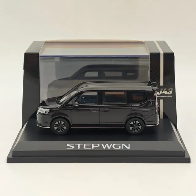 引*。様 Honda STEP WGN SPADA ミニカー 黒 1/43 Hobby Japan 1:43 STEP WGN e:HEV SPADA Twilight Mist Black (P