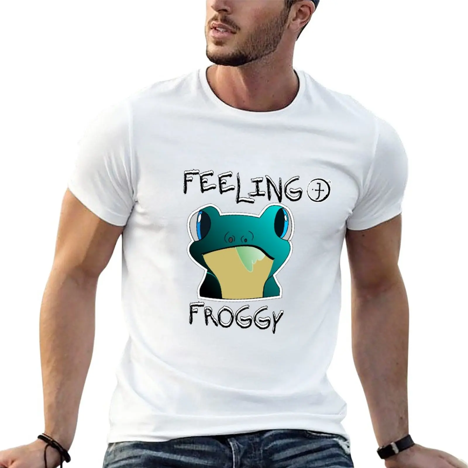 

feeling froggy T-Shirt customizeds hippie clothes t shirts for men