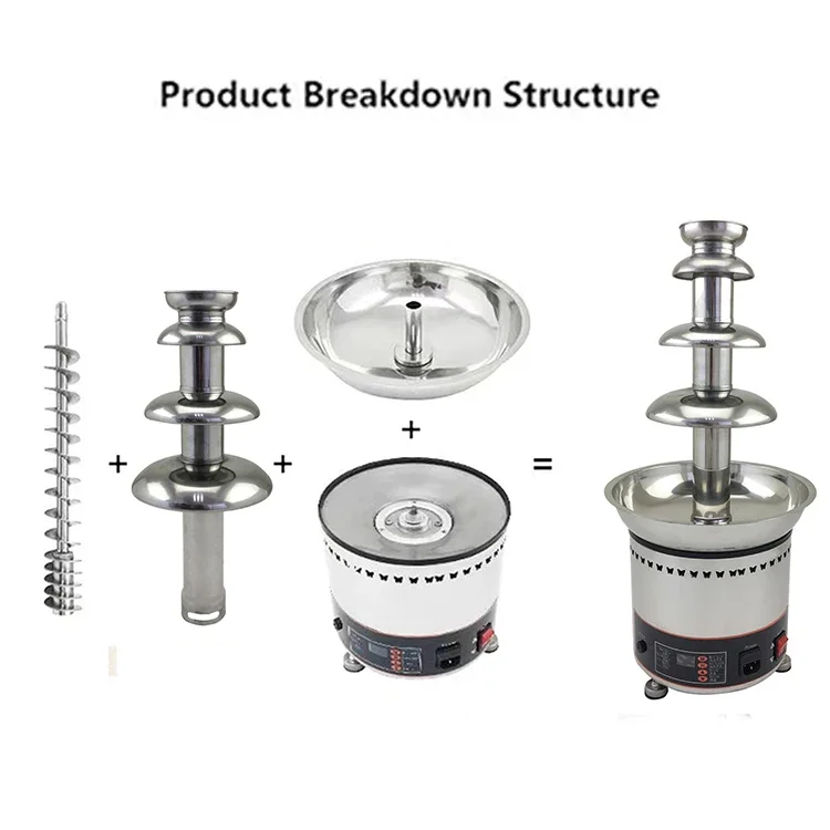 5 Layer Chocolate Fountain Cascade Machine/ Chocolate Fountain Melting Machine/ 110V Fountains For Home