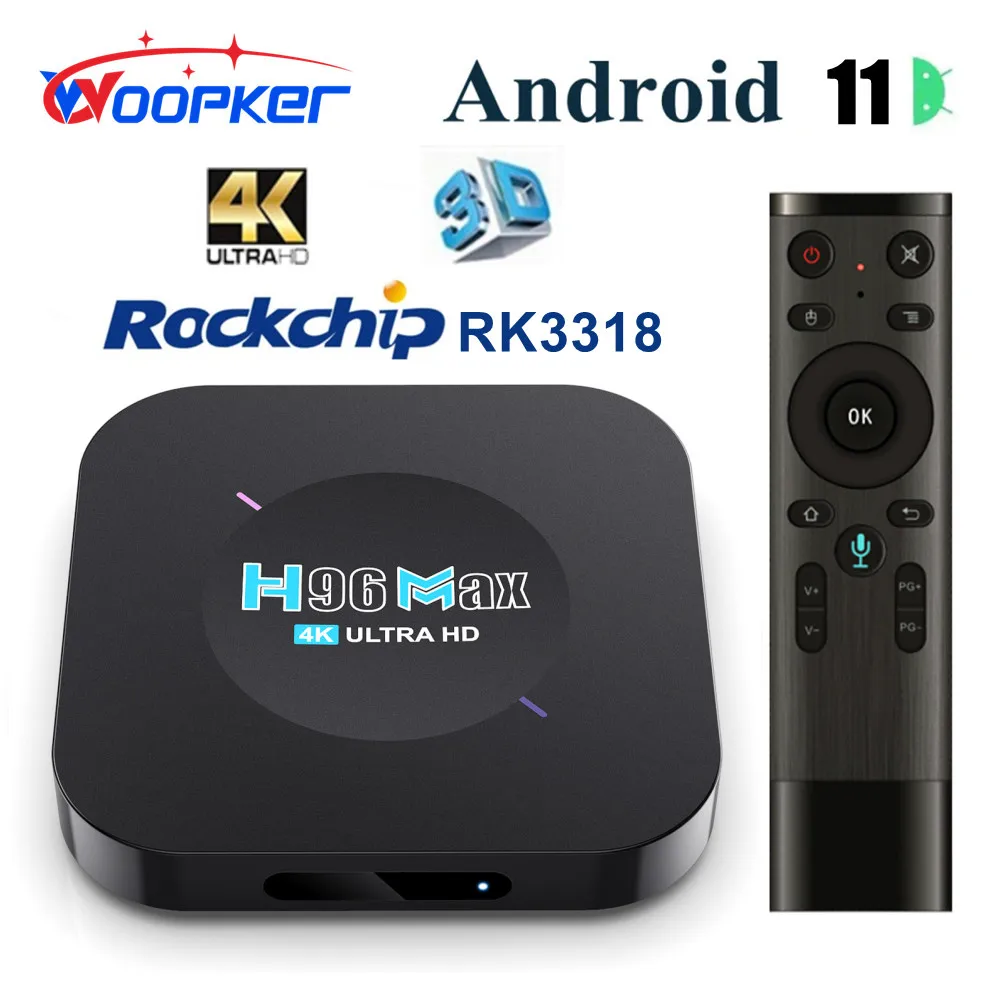 

H96 MAX M5 Android 11 TV box 2GB 16GB 4K Smart TVbox 2.4G Wifi 3D Media Player 1GB 8GB YouTube Google Voice Control Set Top Box