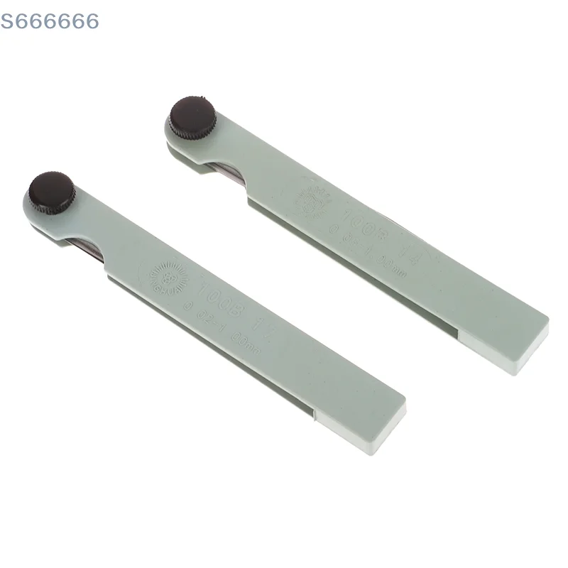 Feeler Gauge Metric Thickness Gauge Set 14/17 Blades Feeler Stainless Steel Gap 0.05-1.0mm Thickness Filler Tool