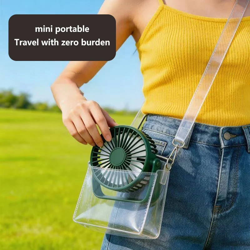 Compact 360° Adjustable USB Desktop Fan