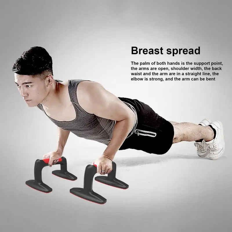 Push Up Bar 1 Pair Home Gym Push Up Handles Anti-Slip Sturdy Structure Ergonomic Home Gym Handles Fitness Enhance Your
