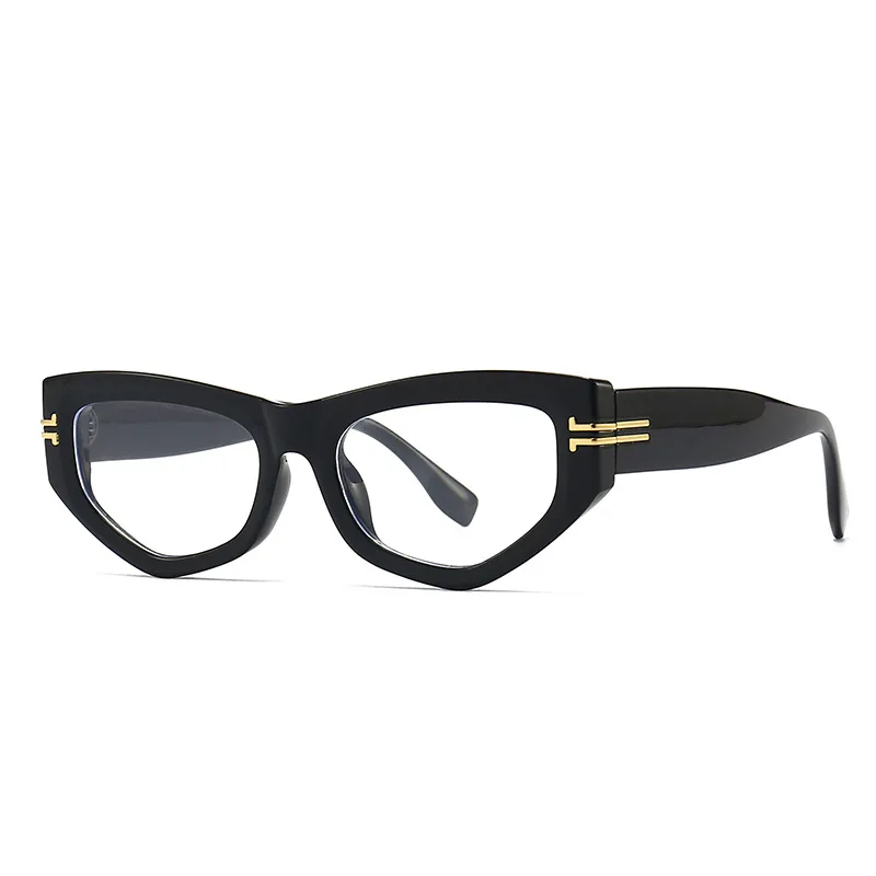 Vintage Irregular Cat Eye Women's Reading Glasses Luxury Designer Prescription Eyeglasses Frames Anti Blue Light Optical Glasses 2