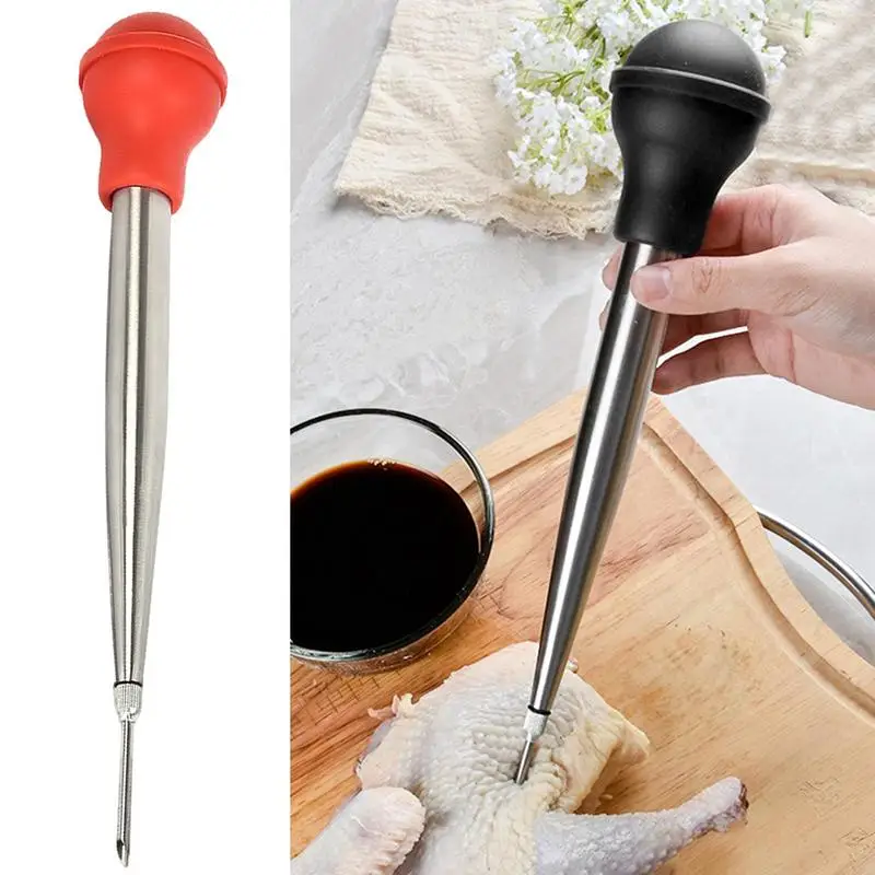 LargeCapacityTurkeyBasterSyringeKitchenMeatInjectorSetwith