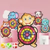 Animal Dart Board for Kids with Sticky Balls Indoor Outdoor Sport Multi Player Party Game Cartoon Animal Dart Board Toys 2