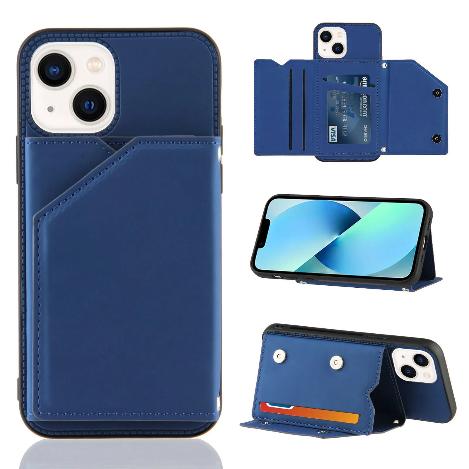 Кожаный чехол-бумажник для iPhone 13 12 11 Pro Max XS XR 8 7 Plus SE 2020 2022 |