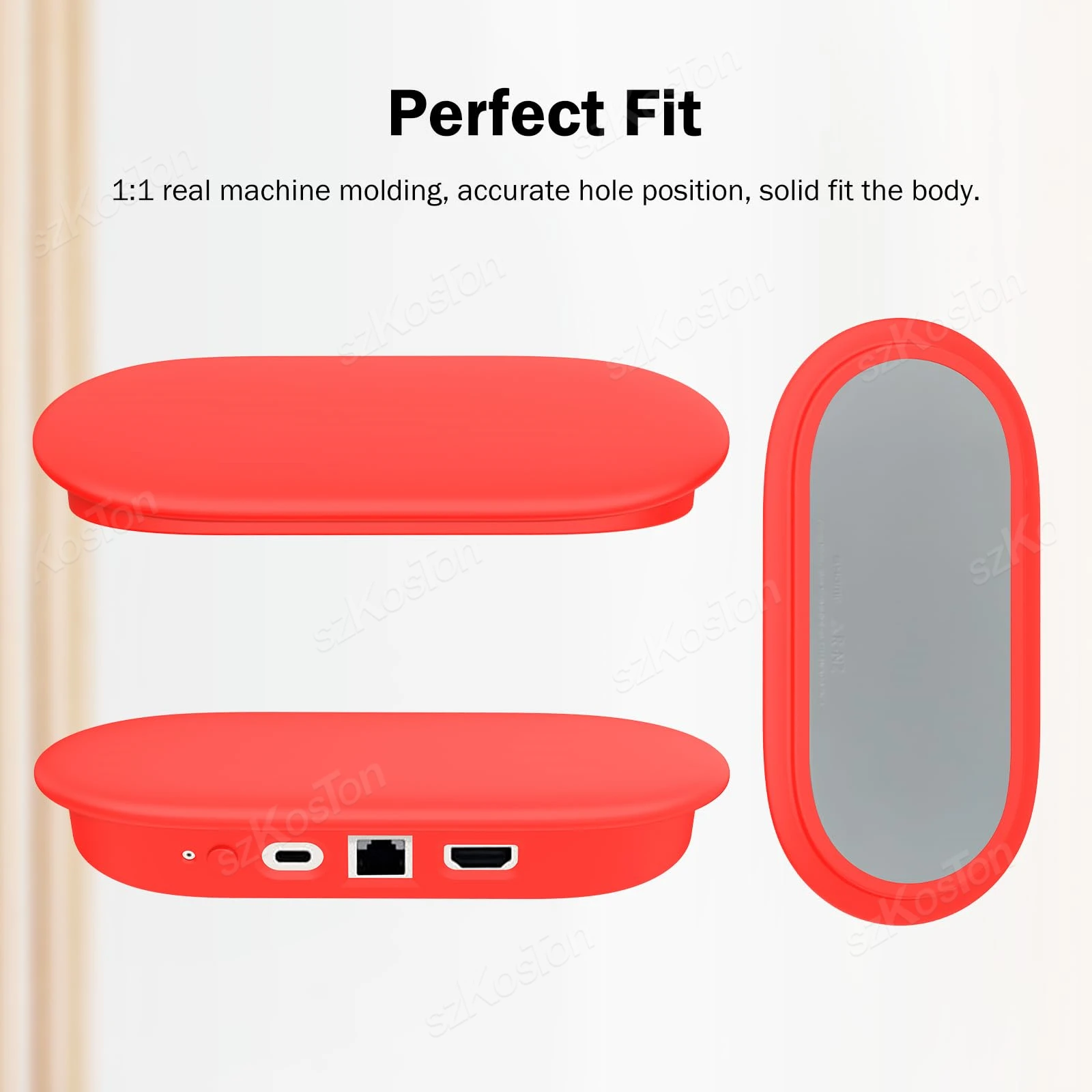 Silicone Protective Cover Shockproof Protective Sleeve Anti-Drop Soft Silicone Cover for Google TV Streamer 4K Console Silicone Remote Case Silicone Remote Cover Silicone Remote Sleeve Remote Controller Cover Silicone Case Protector Silicone TV Box Sleeve