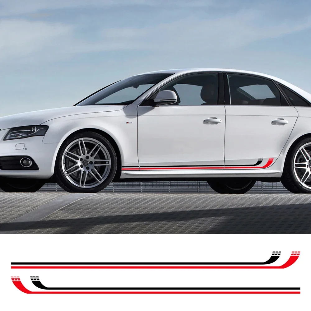 

Наклейка на боковую дверь автомобиля, водонепроницаемая виниловая наклейка, внешние автомобильные аксессуары для A4 B8 B9 B7 8w 8k 8e B6 8h A4l Typ8d B5