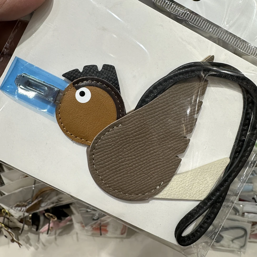 

Bird Pendant, Pegasus Genuine Leather Keychain Bag, Accessories, Cute Cartoon Animals Sheepskin Or Top Layer Cowhide