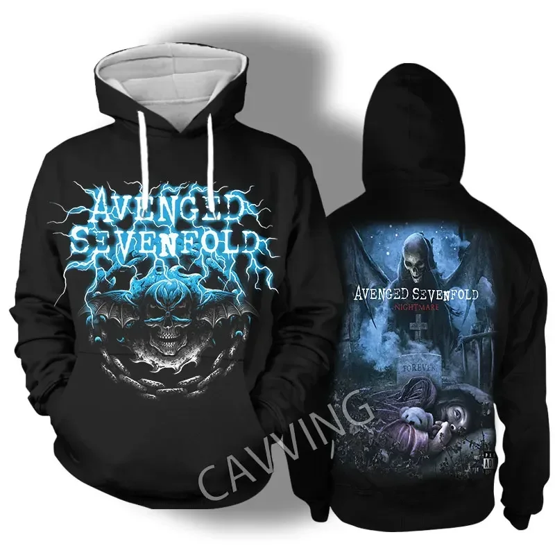 Avenged Sevenfold Rock 3D Printed Fashion zip up hoodie sweatshirt jacket fleece hoodies print hoodies Hoodies Sweatshirts Tops Clothing for Women/men